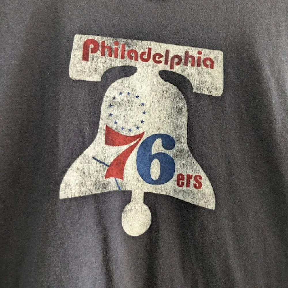 Adidas Philadelphia Sixers NBA Black T-Shirt Size S